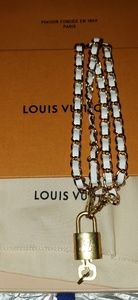 Authentic Louis Vuitton Lock and Key Necklace